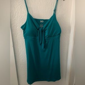Women’s summer dress with front tie neckline